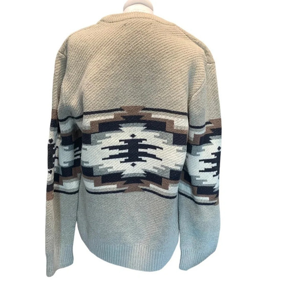 FOREVER 21 men's brown knit sweater men's size medium, pit to pit 22" - Picture 3 of 5